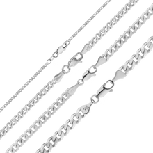 Load image into Gallery viewer, Bowery Curb Anklet in 14K White Gold
