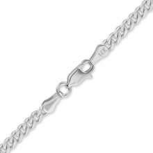 Load image into Gallery viewer, Bowery Curb Anklet in 14K White Gold
