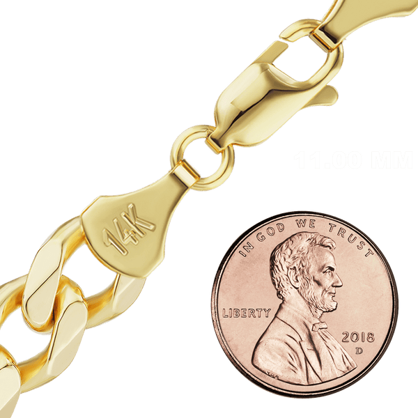 Bowery Curb Necklace in 14K Yellow Gold