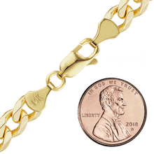 Load image into Gallery viewer, Bowery Hollow Curb Anklet in 14K Yellow Gold
