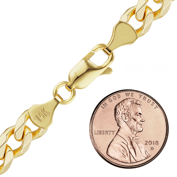 Bowery Curb Necklace in 14K Yellow Gold