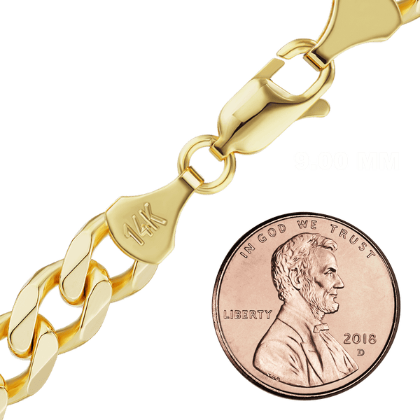 Bowery Curb Anklet in 14K Yellow Gold