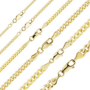 Bowery Curb Necklace in 18K Yellow Gold