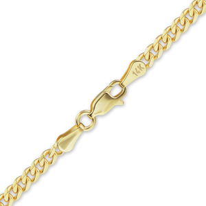 Bowery Curb Necklace in 18K Yellow Gold