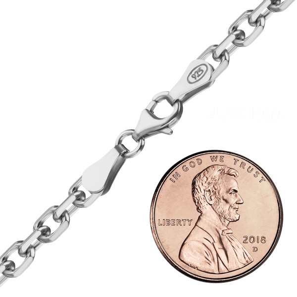 Delancey St. Diamond Cut Cable Chain Necklace in Sterling Silver