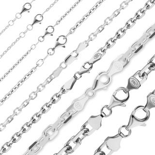 Delancey St. Diamond Cut Cable Chain Necklace in Sterling Silver