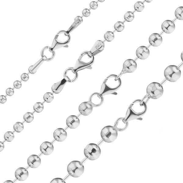 Broadway Bead Chain Bracelet in Sterling Silver