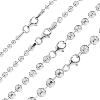 Broadway Bead Chain Bracelet in Sterling Silver