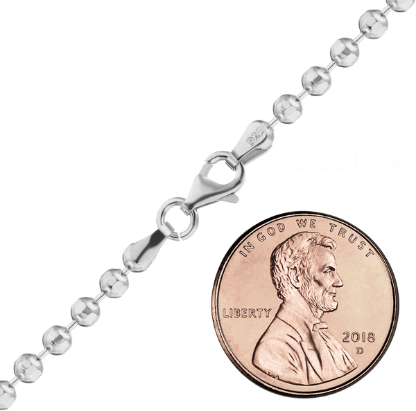 Broadway Bead Chain Bracelet in Sterling Silver