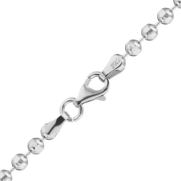 Broadway Bead Chain Necklace in Sterling Silver