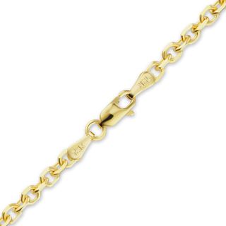 Delancey St. Diamond Cut Cable Anklet in 14K Yellow Gold