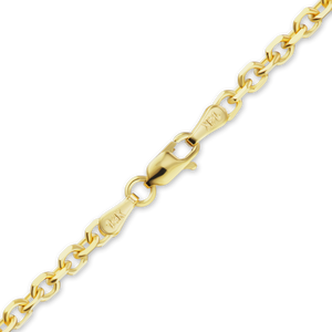 Delancey St. Diamond Cut Cable Anklet in 14K Yellow Gold