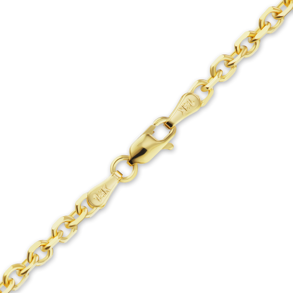 Delancey St. Diamond Cut Cable Necklace in 14K Yellow Gold