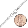 Domed Soho Rolo Chain Bracelet in Sterling Silver