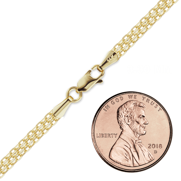 Diamond District Bizmark Necklace in 14K Yellow Gold