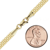 Diamond District Bizmark Anklet in 14K Yellow Gold