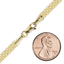 Load image into Gallery viewer, Diamond District Bizmark Necklace in 14K Yellow Gold
