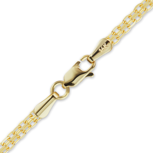 Diamond District Bizmark Anklet in 14K Yellow Gold