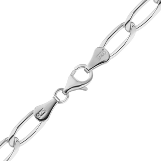 East Bowery Curb Chain Anklet in Sterling Silver