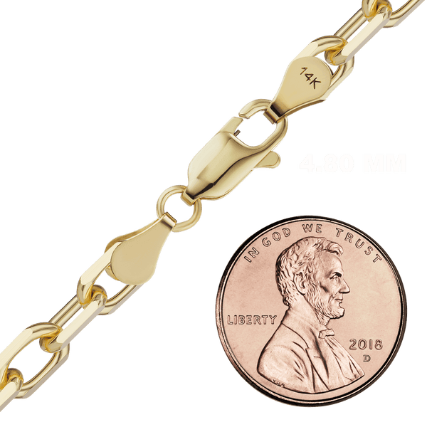 Essex St. Elongated Cable Bracelet in 14K Yellow Gold