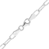 Elizabeth St. Elongated Textured Cable Chain Necklace in Sterling Silver