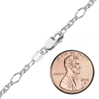 Freedom Place Fancy Cable Chain Necklace in Sterling Silver