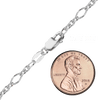 Freedom Place Fancy Cable Chain Necklace in Sterling Silver