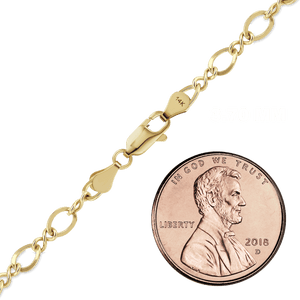 Frederick Douglass Blvd. Figure Eight Anklet in 14K Yellow Gold