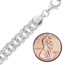 Load image into Gallery viewer, Grand St. Garibaldi Chain Anklet in Sterling Silver
