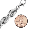 Riverside Blvd. Rope Chain Necklace in Sterling Silver