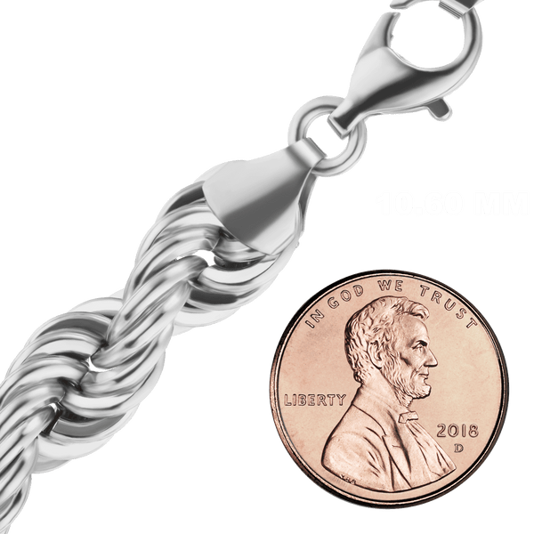 Riverside Blvd. Rope Chain Necklace in Sterling Silver