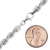 Riverside Blvd. Rope Chain Necklace in Sterling Silver
