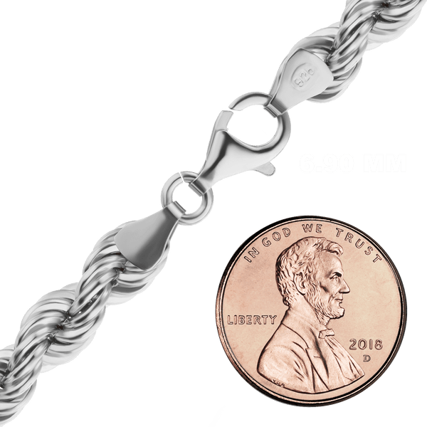 Riverside Blvd. Rope Bracelet in Sterling Silver