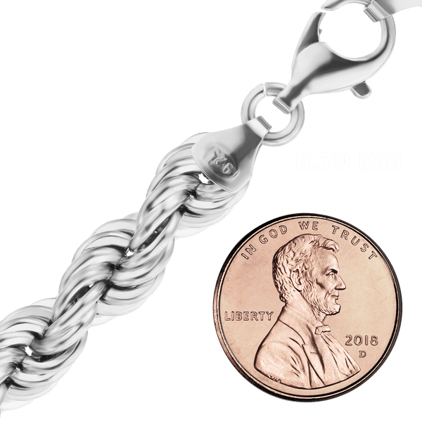 Riverside Blvd. Rope Bracelet in Sterling Silver