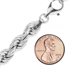 Load image into Gallery viewer, Riverside Blvd. Rope Bracelet in Sterling Silver
