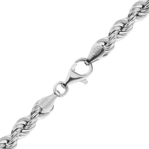 Riverside Blvd. Rope Chain Necklace in Sterling Silver