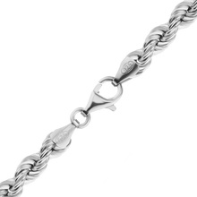 Load image into Gallery viewer, Riverside Blvd. Rope Chain Necklace in Sterling Silver
