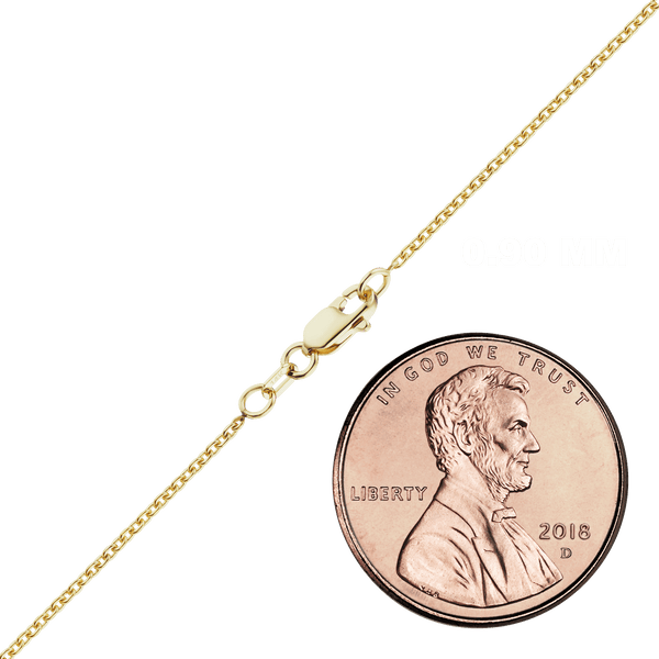 Chelsea Cable Necklace in 14K Yellow Gold
