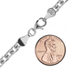 Chelsea Cable Chain Bracelet in Sterling Silver
