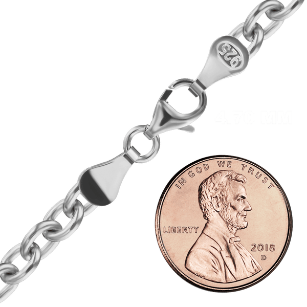 Chelsea Cable Chain Bracelet in Sterling Silver