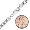 Chelsea Cable Chain Anklet in Sterling Silver