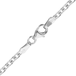 Chelsea Cable Chain Bracelet in Sterling Silver