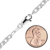 Hester St. Heavy Textured Cable Chain Necklace in Sterling Silver