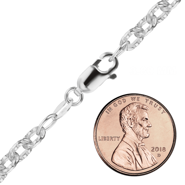 Hester St. Heavy Textured Cable Chain Necklace in Sterling Silver