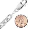 Hester St. Heavy Textured Cable Chain Necklace in Sterling Silver