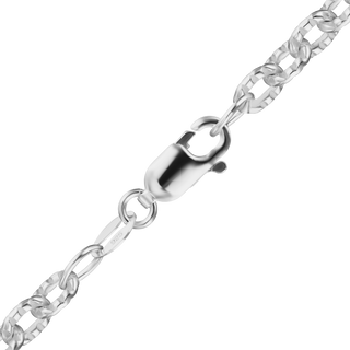 Hester St. Heavy Textured Cable Chain Necklace in Sterling Silver