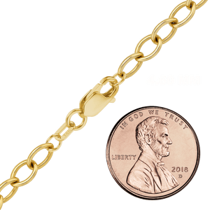 Clinton St. Cable Anklet in 14K Yellow Gold