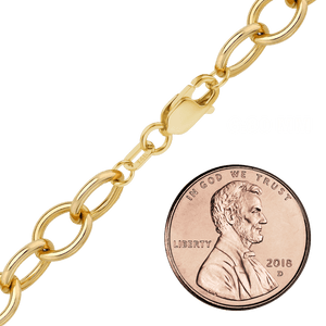 Clinton St. Cable Anklet in 14K Yellow Gold
