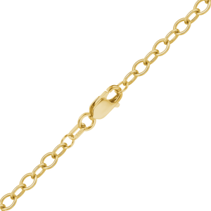 Clinton St. Cable Anklet in 14K Yellow Gold