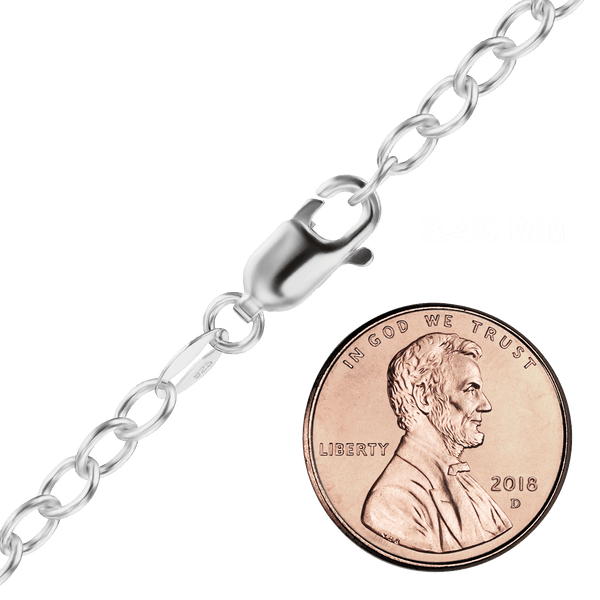 Clinton St. Cable Chain Necklace in Sterling Silver